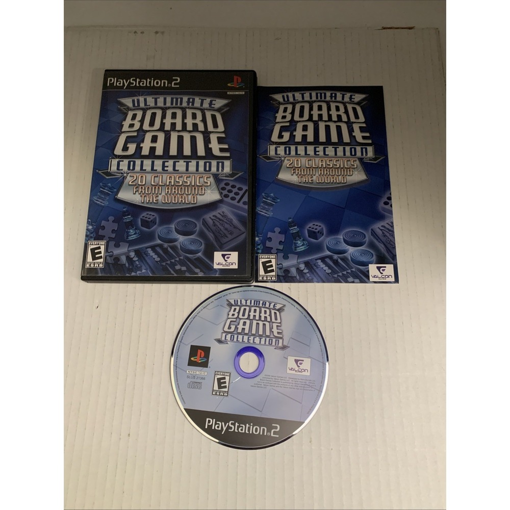 Ultimate Board Game Collection Sony PlayStation 2 PS2 2006 Valcon Games CIB Mint